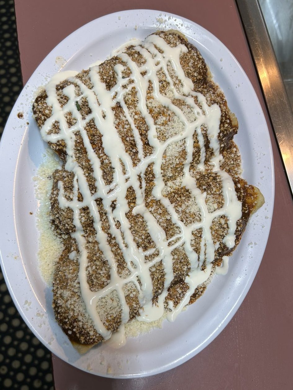 Enchiladas Mexicanas - Classic enchiladas with your choice of meat, salsa, cheese and crema.