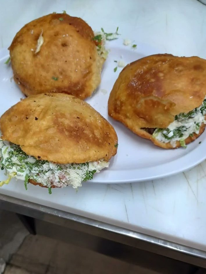 Gorditas - Order of 3 - handmade corn gorditas with salad and your choice of meat.